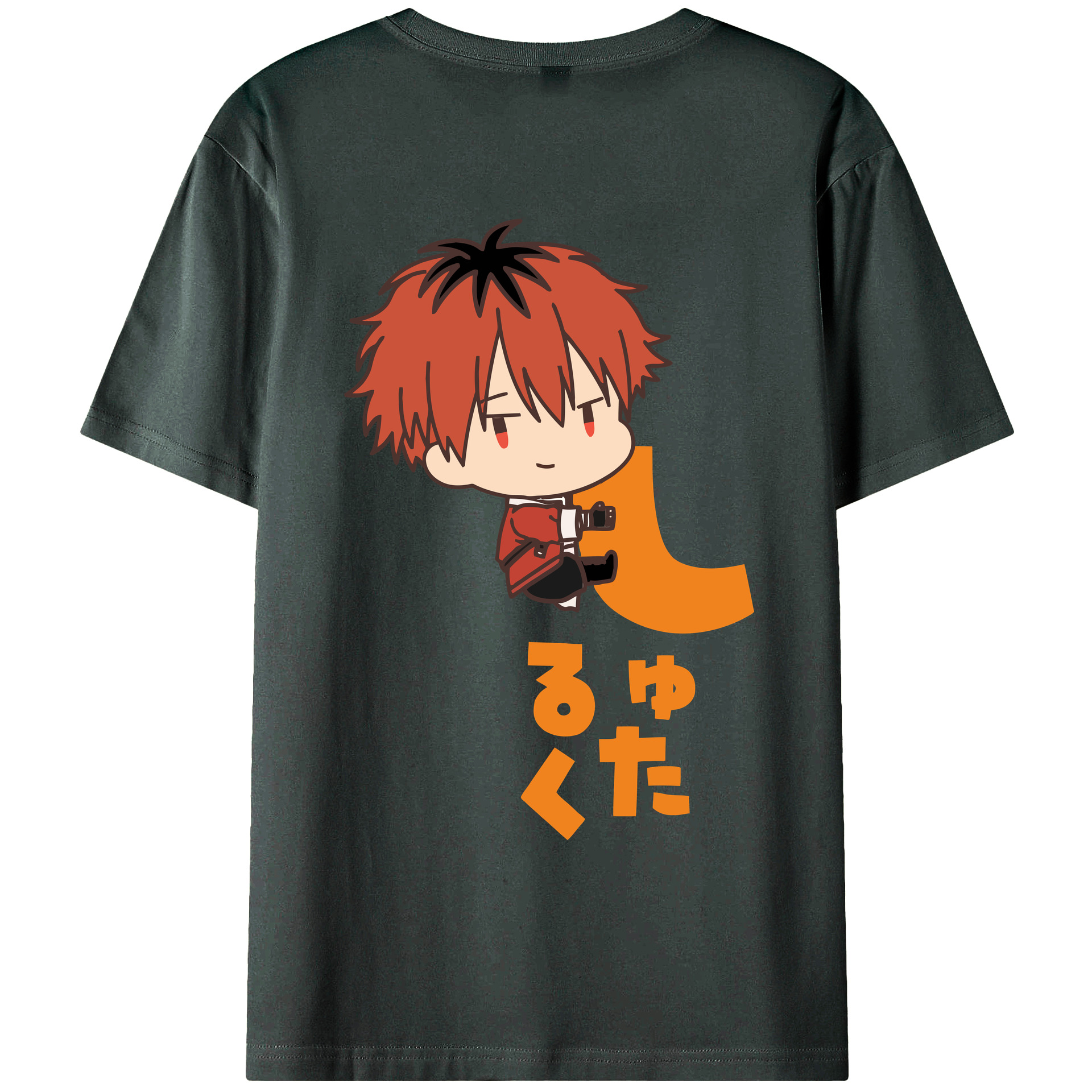 （画像用） 葬送のフリーレン Frieren 綿100％ メンズ半袖Tシャツ（バックプリント） 通気性